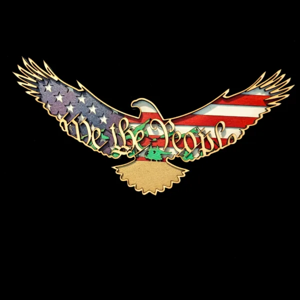 "We the people" Eagle Patriotic sign